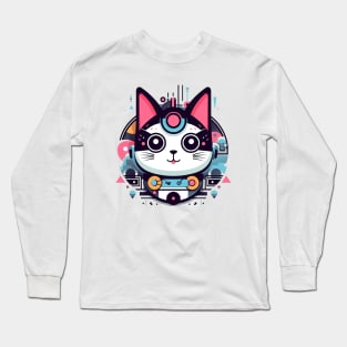 cute cat cartoon Long Sleeve T-Shirt